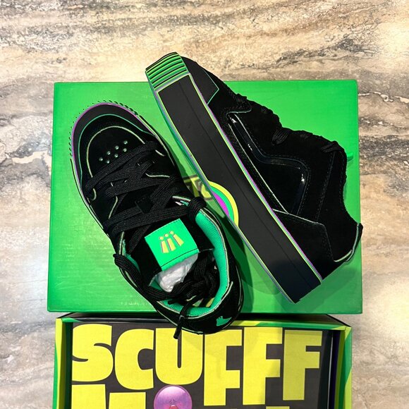 NIB MSCHF's Gobstomper Sour Edition 009-SE Black Lime Green Size W6.5/M5 - Picture 4 of 10